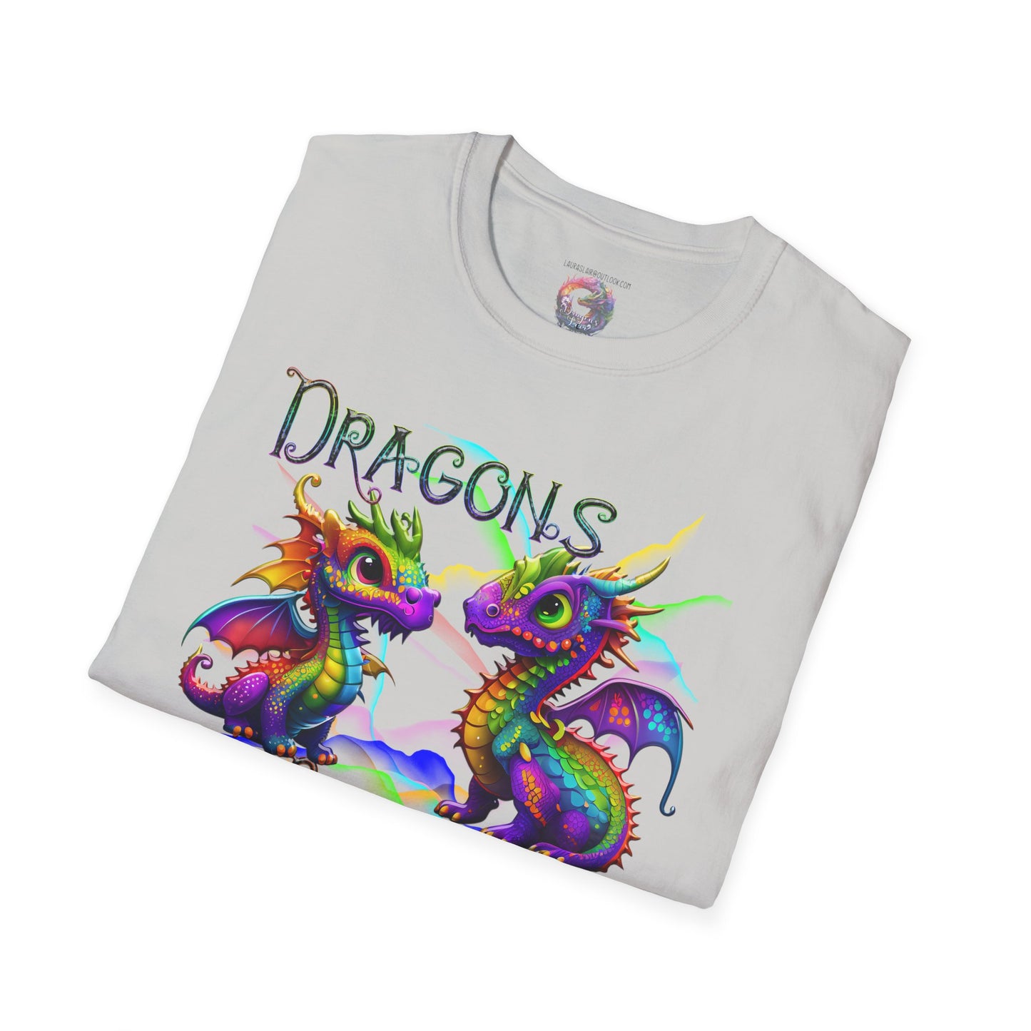 Dragons Because People Suck Unisex Softstyle T-Shirt