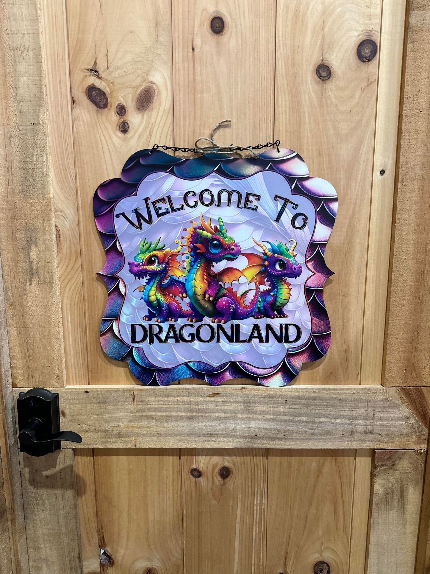 Cute Dragons / Boys Room / Dragon Decorations / D&D / Gamer Sign / Dragon Outdoor Decor / Garden Flag / Man Cave Sign